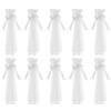Zghhc Fascia per Sedia Matrimonio, 10 Fiocchi per Panche Matrimonio in Chiesa con Lunghe di Tulle, Decorazione per Navata della Sedia per Navata della Chiesa