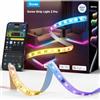 Govee RGBIC Striscia LED 2 Pro con Matter, 5m LED Striscia Intelligente con Sincronizzazione Musicale, Controllo App, Cambio Colore, Funziona con Alexa e Google Assistant