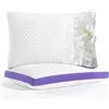 DWR Cuscino 40x80 cm (Set di 2), Riempimento in Memory Foam, Cuscino Regolabile in Altezza con Cerniera, Cuscino Ergonomico e Traspirante per Cervicale, Federa Rimovibile e Lavabile