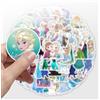 Tacomexi 50Pcs Disn_ey Frozen Adesivi per Bottiglie d'Acqua Bicchiere Bagagli Skateboard Paraurti Scrapbook Tazza, Adesivo Regalo per Bambini Adolescenti Adulti