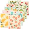 KEGAJEGA 10 strofinacci svedesi biodegradabili, 19,5 x 17 cm, in spugna, lavabili, super assorbenti, riutilizzabili, per cucina, bagno, elettrodomestici, vetro (frutta 2)