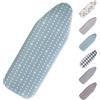 CHEMYO Copriasse da Stiro Universale 90x31cm 100x34cm 110x40cm Copri ASSE da Stiro Telo con Cordoncino Chiusura Termoriflettente Copri ASSE Ferro da Stiro, 100% Cotone (Color : C, Size : Large Ironing Boar
