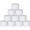 Imirootree 30 pezzi di lattine rotonde in metallo bianco barattoli di candela vuoti in alluminio contenitore per candele fai da te salve artigianato regalo di tè alle spezie (50 g)