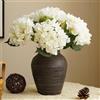 Generic 3 ortensie artificiali, realistiche, 47 cm, fiori finti di ortensia per decorazione della casa, feste, matrimoni, centrotavola, bouquet e composizioni floreali (whtie)