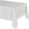BEAUTEX Elegante tovaglia con aspetto naturale in lino, tovaglia e runner da tavolo Lina, taglia e colore a scelta (rettangolare 110 x 140 cm, bianco)