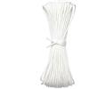 RUGLAMZHIP Cordoncino per tenda a pacchetto da 20 m x 2 mm, in nylon bianco, intrecciato bianco, per finestre, tende verticali, ricambio