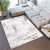 TAPISO Sky Tappeto Salotto Moderno Soggiorno Sala Camera Letto Stanza Ragazzi Design Astratto Vintage Look Usato Sfumato tonalità fumé Grigio Beige Pelo Corto 180 x 250 cm