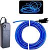 Balabaxer Filo elettroluminescente blu EL per riduzione del rumore, luci al neon, 3 m, per Halloween, feste, luci nere, decorazione fai da te