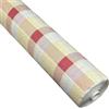 Generico Tovaglia in carta Goffrata rotolo bonina da 1 metro x 50 metri VARI COLORI tovaglie a rotolo per feste tavolate panche compleanni estate tovaglia lunga (Quadri Crema Bordeaux)