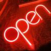 Generic Open Neon Sign - Lampada a LED con lettera illuminata notturna, decorazione artistica, alimentazione USB/a batteria (rosso)