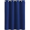 AMZYU Tende Camera da Letto Moderne con Anelli, 50 x 165 cm Tende Camera da Letto Oscuranti per Interni Tende Dritte con Passanti Morbide, Poliestere Antirumore per Porta Finestra, Blu Scuro