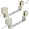 Supecesorio Portalampada R7s 118mm Ceramica per Lampade Lineare, 2 Pezzi Convertitore Portalampada con Presa di Regolazione Universale J118, Portalampada per Lampada R7s LED Alogena