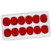 FIXOSHEE 12 Rose Stabilizzate Rosse Confezionate per Decorazioni Battesimo, Feste e Accessori Bouquet Fai da Te