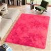 TAPISO Silk Tappeto Salotto, Peloso, Tappeti Moderni Soggiorno, Moderno Tappeto Camera da Letto, Shaggy Tappeti, Morbido e Soffice per la Camera, Antiscivolo Fucsia 160 x 230 cm