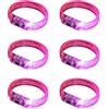 SueaLe 6pcs Colorful LED Bubble Bracciali Per Eventi Notturni Che Si Illuminano Al Buio Braccialetti Gioielli Per Le Feste E Eventi Notturni