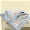 DOTBUY-SHOP 100% Cotone Trapuntino Copriletto Doppia Faccia Estivo Trapunta Leggera Fresco d'Estate Copriletto Trapuntato per Letto Singolo Letto Matrimoniale (Blu Fiore,180x220cm)