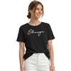 Street One Maglietta Girocollo con Scritta Wording Artwork Black 46