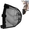 Generico Copri Naso Cavallo In Rete 25,2x22x1 Cm / 31x24x1 Cm - Maschera Antimosche Traspirante, Protezione Viso Leggera Pieghevole Contro Insetti Detriti, 30 G / 40 G