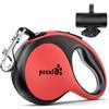 Pecute Guinzaglio Retrattile per Cani, Guinzaglio per Cane 8m con Guinzaglio Esteso Senza Grovigli a 360°, Impugnatura Antiscivolo e Pulsante di Freno Rapido