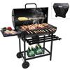 Teeno barbecue con coperchio,barbecue carbonella con XXL, ventilazione regolabile, sfera da griglia, griglia a carbone di legno portatile barbeque esterno