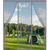 XHBJSH Zanzariera Magnetica per Porte 180x200cm Doppia Apertura Laterale Tenda Magnetica per Porte, Magnetica Auto Chiusura Anti Zanzare Rete, Tenda Porta Magnetica, per Porta Scorrevole, Porte Balcone