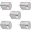 SOTECH 5 pezzi Pomelli per mobili CRAWLEY Ø 25 mm altezza 28 mm Acciaio inossidabile spazzolato Maniglia Pomello per cucina