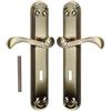 FEINZ Maniglie per Porte Interne - Set Maniglia Lunga 90mm - Ergonomica con Molla di Ritorno - Alta Qualità, Modello Casablanca