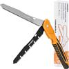 TOOLMAYS Seghetto Potatura 210mm in acciaio SK-5, Pieghevole Segaccio per Potatura con 2 lame per rami, legno e plastica