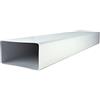 MKK Tubo canale tubo sistema fognario in plastica PVC canale piatto 75 x 150 mm canale 0,5 m