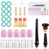 EFUTURETIME 31 Pcs Kit Accessori per Torcia Saldatura TIG per Wp-17/18/26