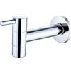 CZ Singola maniglia a parete rubinetto acqua fredda bagno lavabo vasca in ottone rubinetti lavatrice giardino rubinetti, cromato finito