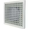 GEFONG Griglia Ventilazione dell'aria 4 Pollici 100mm con Rete Anti-insetto per Uscita Aria Uso Interno Montaggio a Parete e Soffitto Plastica Bianco 1 Pezzo