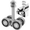 Generico Rulli per del fienile a 4 ruote - Gruppo gancio per carrello scorrevole in acciaio resistente | per il montaggio a soffitto 'hardware della del fienile, 'armadio della cam