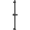 OFFO Saliscendi Doccia 70 cm,Asta Doccia a Parete,Distanza Regolabile da 38 a 66 cm,con Supporto per Asta Doccia Saliscendi,Sali Scendi per Doccia di Ricambio,Nero