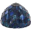 TCODTPOL Piccolo paralume Tiffany di ricambio solo in stile vetro colorato, 20,3 cm, adatto per lampada da tavolo e da soffitto (perline blu)