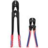 Iwiss iCrimp - Pinza crimpatrice per uso intensivo per funi metalliche con taglierina integrata per cavi - Pressa a manico lungo per manicotti in rame e alluminio, crimpatrice a risparmio di manodopera per