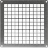 Repa Market Griglia di ventilazione rettangolare in acciaio zincato, 15,2 x 15,2 cm, griglia di ventilazione per ingresso e uscita, rete di protezione universale in metallo, griglia di protezione per
