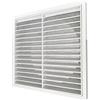 GEFONG Griglia Ventilazione a Lamelle 8 Pollici 200mm con Rete Anti-insetto Per Asciugatrice Sfiato del Bagno Aeratore a Soffitto Ventilatori Estrattori Plastica Bianco 1 Pezzo