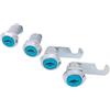 UGZPWQLNX Serratura per armadietti, Serratura for armadietto MS103 Cilindro for serratura a camma for mobili 2 chiavi Argento 16-40mm(20mm)