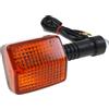 2EXTREME frecce fronte/retro compatibile con Honda Zoomer 50 dal 2007, 12 V | Ricambio con lampadina; codice 33500-MG2-601 compatibile con HONDA Ruckus 50 a quattro tempi a liquido, nero/arancio, alogena