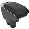OYHCM Bracciolo centrale per Suzuki Jimny 2005-2018,Portabicchieri | Per Suzuki Jimny Bracciolo, Portabicchieri pieghevole, Doppio vano portaoggetti, Coperchio scorrevole, Pelle PU