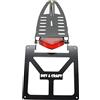 Generico Portatarga per KTM TM Husqvarna 125 300 450 Nero Pieghevole Universale Adattaible Moto Enduro Motard con Faretto Rosso