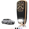 TOOMUME Cover Chiave TPU, Custodia Chiave Adatto per Audi A4 S4 RS4 B9 A5 S5 RS5 F5 A3 A6 A7 A8 A4L A6L Q2 Q3 Q5 Q7 SQ5 SQ7 S7 R8 4M D5 TT TTS, Copri Chiavi Guscio Chiave Auto Telecomando - Smart Key