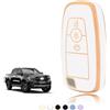 TOOMUME Cover Chiave TPU, Custodia Chiave Adatto per Ford Ranger Raptor Mondeo Mustang Edge Ecosport Custom Kuga Fiesta Focus Transit S-Max, Copri Chiavi Guscio Chiave Auto Telecomando - Smart Key