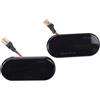 LAKUYRD Compatibile Con Ford Per Fiesta 2001-2024 Luci Di Segnalazione Laterali Dinamiche Sinistra Destra Per Auto Freccia Specchio(Nero)