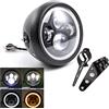 evomosa Fari moto da 7,5 pollici Fari anteriori a Led per Cafe Racer Bobber Chopper