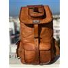 Fatto a mano Zaino In Pelle 20" Vintage Marrone Per Viaggio Uomo Donna