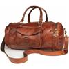 Fatto a mano 20 " Borsa Capra Palestra Viaggio Vintage Borsone Marrone Nuovo 1St Classe Pelle