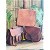 Fatto a mano 22.9cmX27.9cm pelle Marrone Borsa Uomo Tracolla Valigetta Portatile 3 Combo