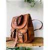 Fatto a mano Borsa Tote Hippie Da Donna In Vera Pelle Di Capra Con Garanzia 7X9 Pollici